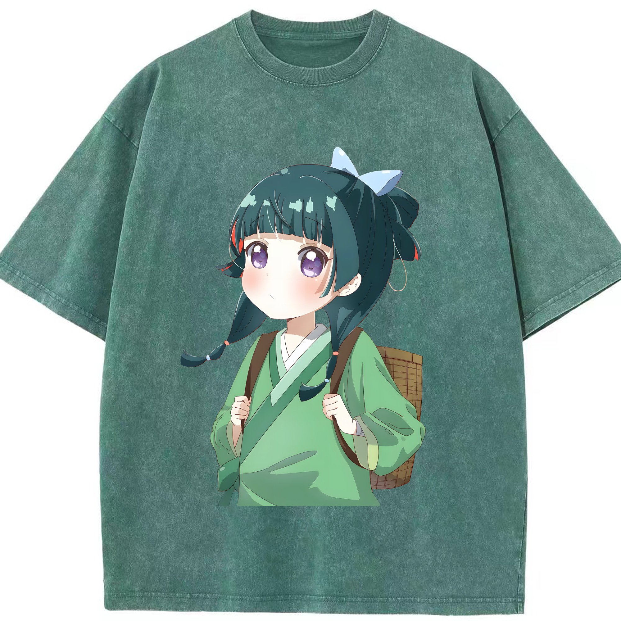 （画像用） 薬屋のひとりごと The Apothecary Diaries 綿100% ヴィンテージ風 半袖Tシャツ（フロントプリント）